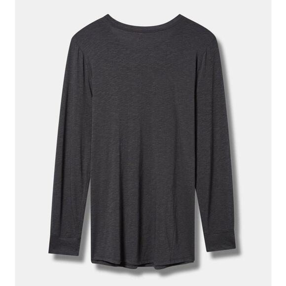 Torrid 1 (1X 14/16) Skull Floral Abstract Super Soft Slub Long Sleeve T Shirt‎ - Picture 2 of 2